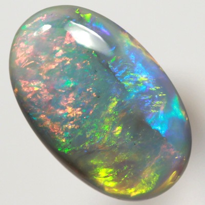 SOLID SEMI BLACK OPAL  Very bright fire, unusual picture pattern. SEE VIDEO